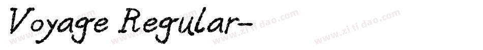 Voyage Regular字体转换